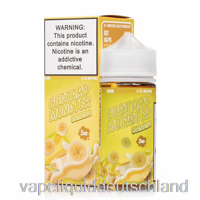Banane – Vanillepudding-Monster – 100 Ml 0 Mg Vape-Flüssigkeit